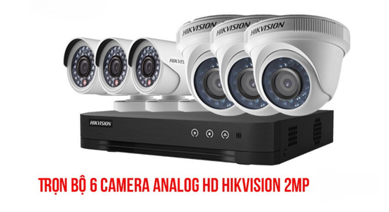 bộ 6 camera analog hikvision
