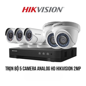 bộ 5 camera analog hikvision