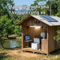 điện năng lượng mặt trời cho rững rẫy xa