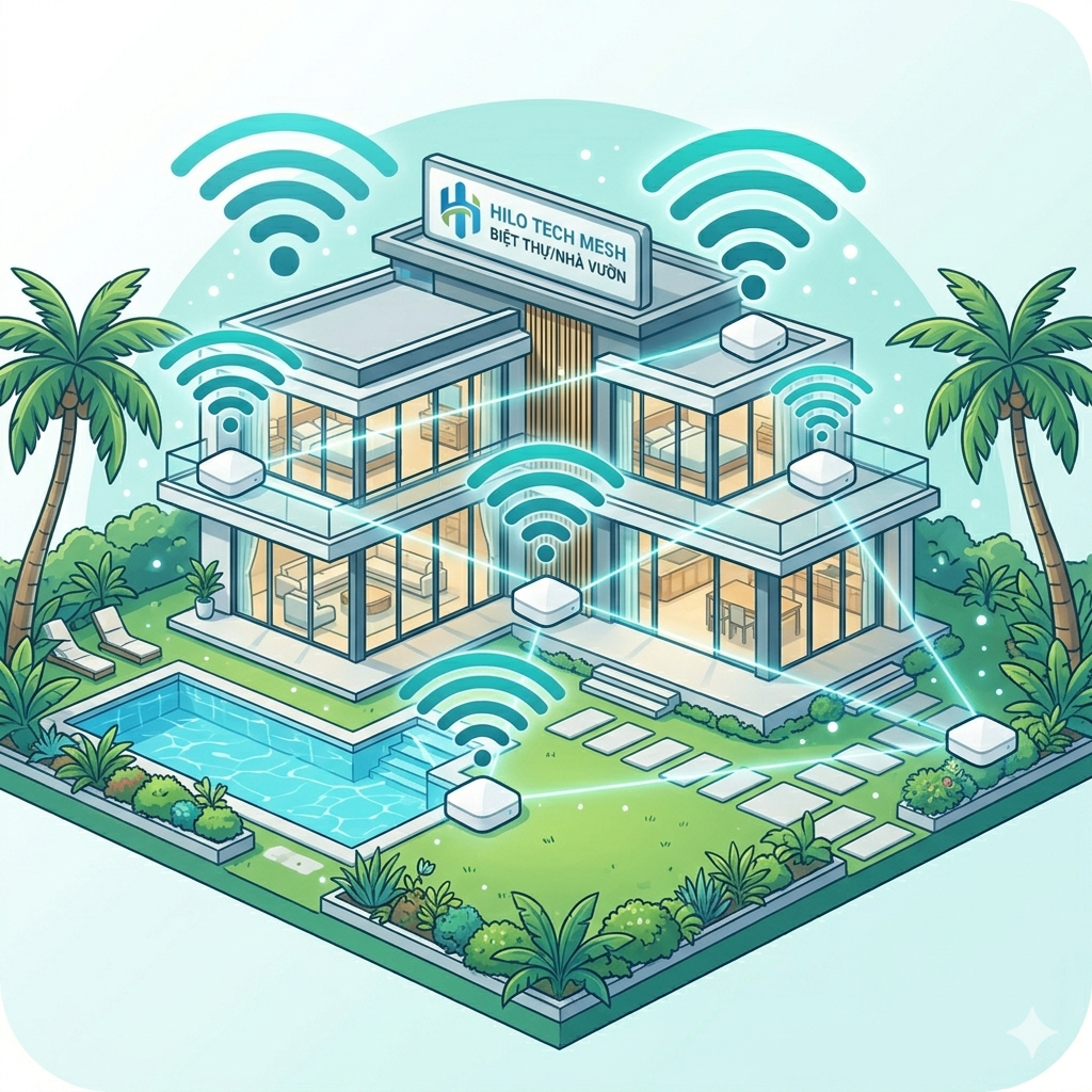 wifi biệt thự, nhà vườn