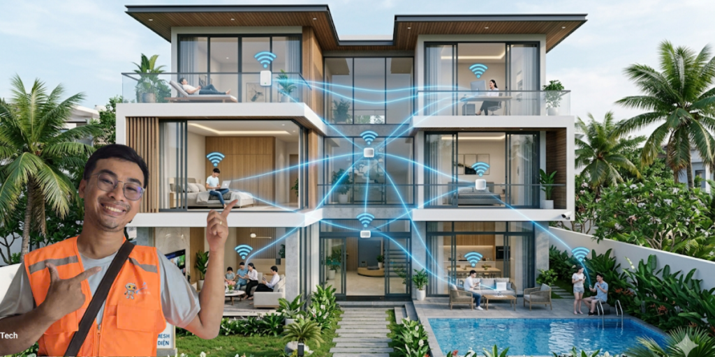 wifi mở rộng, bột kích sống wifi, mesh